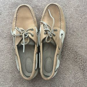 Sperry Angelfish Tan Leather Boat Shoes - 8.5